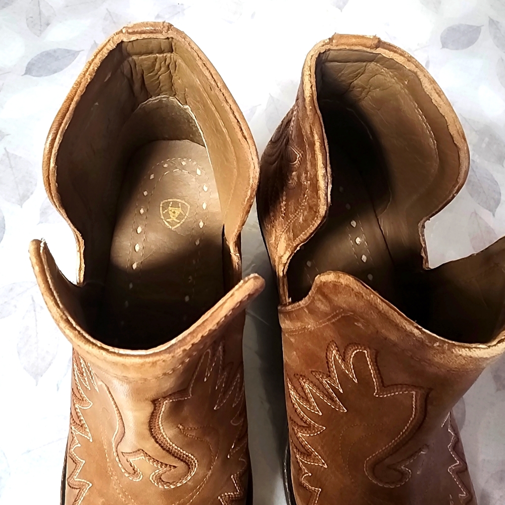 Ariat Genuine Leather Dixon Ankle Western Boots Women's Size 9.5 - Picture 8 of 9
